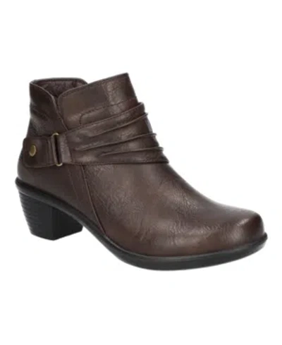 Easy Street Women's Damita Booties In Brown