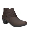 Easy Street Damita Buckle Boot In Brown Matte