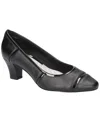 Easy Street Dalia Womens Faux Leather Pumps In Black