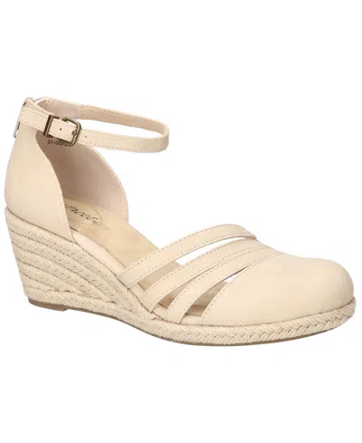 Easy Street Women's Daytona Espadrille Wedge Sandals In Bone