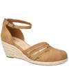 Easy Street Women's Daytona Espadrille Wedge Sandals In Tan