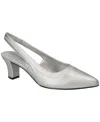 Easy Street Women's Dessa Slingback Pumps In Silver