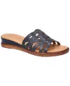 Easy Street Women's Ghita Slip-on Wedge Sandals In Navy
