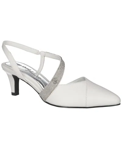 Easy Street Women's Emerald Slingback Pumps In White