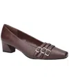 Easy Street Women's Enya Square Toe Pumps In Burgundy