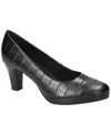Easy Street Women's Equinox Platform Slip-on Pumps In Black