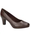 Easy Street Women's Equinox Platform Slip-on Pumps In Brown