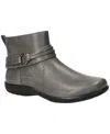 Easy Street Womens Exeter Flat Heel Booties In Gray