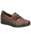Easy Street Women's Faith Comfort Slip-on Flats In Brown
