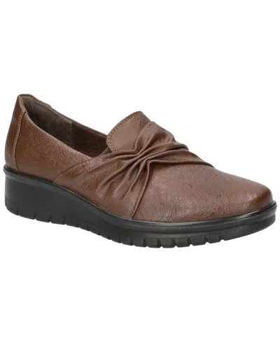 Easy Street Women's Faith Comfort Slip-on Flats In Brown