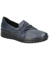 Easy Street Women's Faith Comfort Slip-on Flats In Navy