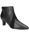 Easy Street Falcon Womens Snake Print Manmade Ankle Boots In Black