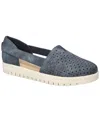 Easy Street Women's Fedra Comfort Slip-on Flats In Navy