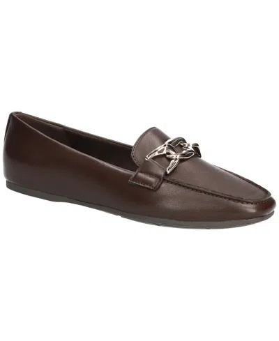 Easy Street Women's Femi Square-toe Slip-on Flats In Brown