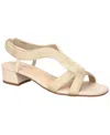Easy Street Women's Festival Block Heel Sandals In Beige Woven