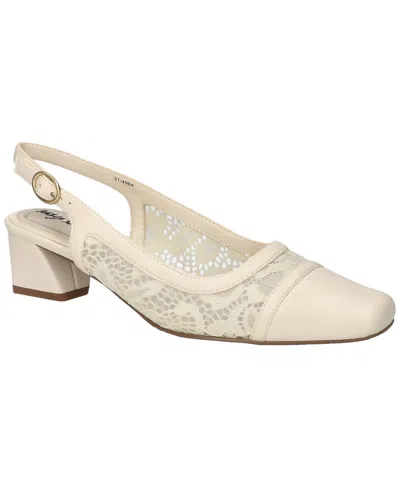 Easy Street Women's Fortune Square Toe Slingback Pumps In Cream