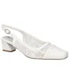 Easy Street Women's Fortune Square Toe Slingback Pumps In White
