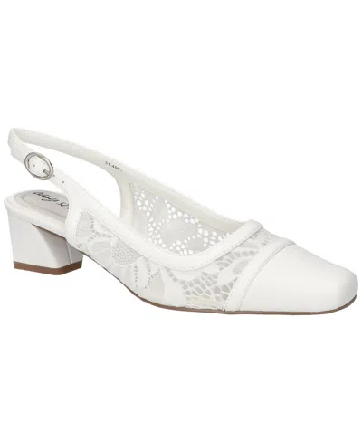 Easy Street Women's Fortune Square Toe Slingback Pumps In White
