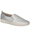Easy Street Fresh Perforated Slip-on Sandal In Silver