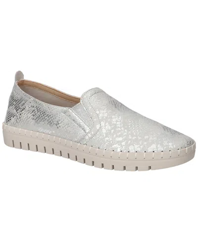 Easy Street Women's Fresh Slip On Sneakers In Silver Gray Snake