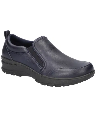 Easy Street Women's Garland Slip Resistant Flats In Navy
