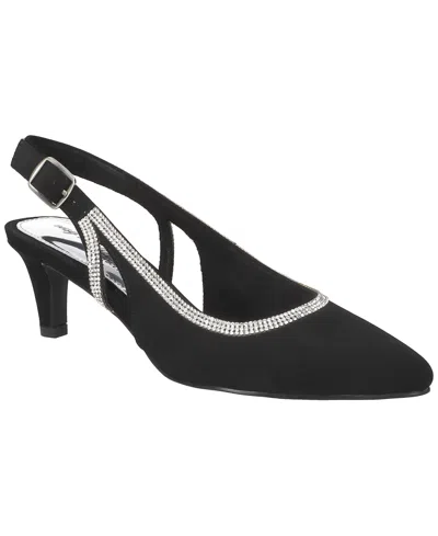 Easy Street Women's Glisten Buckle Slingback Pumps In Black