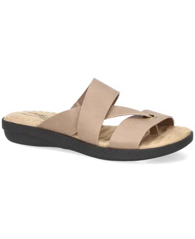 Easy Street Gulf Toe Thong Sandal In Neutral