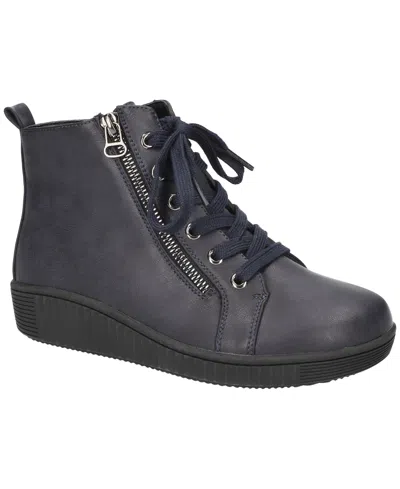 Easy Street Women's Hollyann Slip Resistant Ankle Boots In Blue