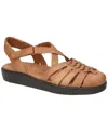 Easy Street Women's Hue Round Toe Flats In Taupe