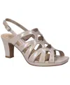 Easy Street Women's Jetty Dress Heel Sandals In Natural Iridescent