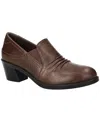 Easy Street Womens Joplin Block Heel Booties In Brown