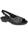 Easy Street Womens Jovita Strap Sandals In Black