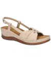 Easy Street Women's Jupiter Comfort Buckle Slingback Sandals In Natural