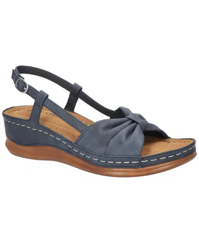 Easy Street Women's Jupiter Comfort Buckle Slingback Sandals In Navy