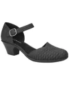 Easy Street Women's Justina Block Heel Sandals In Black