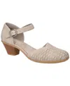 Easy Street Women's Justina Block Heel Sandals In Gray