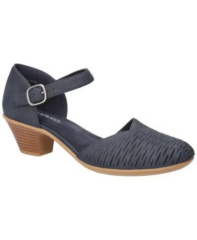 Easy Street Women's Justina Block Heel Sandals In Navy