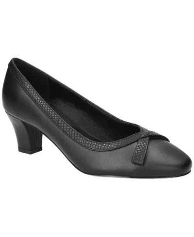 Easy Street Women's Kata Round-toe Slip-on Pumps In Black