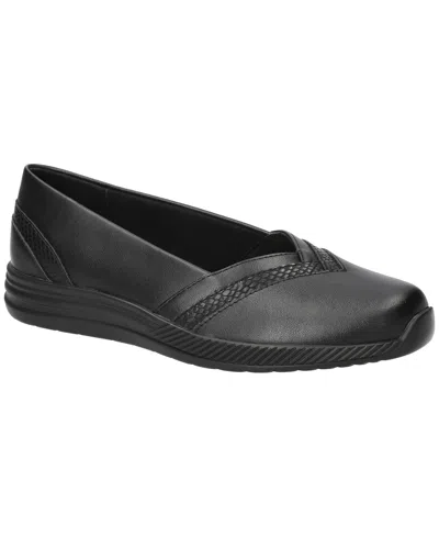 Easy Street Women's Keira Comfort Slip-on Ballet Flats In Black