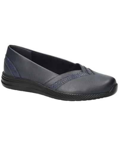 Easy Street Women's Keira Comfort Slip-on Ballet Flats In Blue
