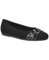 Easy Street Women's Kylie Comfort Ballet Flats In Black Lamy