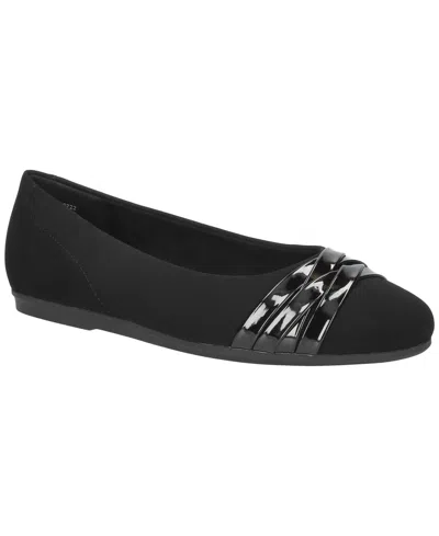 Easy Street Women's Kylie Comfort Ballet Flats In Black Lamy