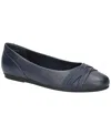 Easy Street Women's Kylie Comfort Ballet Flats In Navy