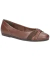Easy Street Women's Kylie Comfort Ballet Flats In Tan