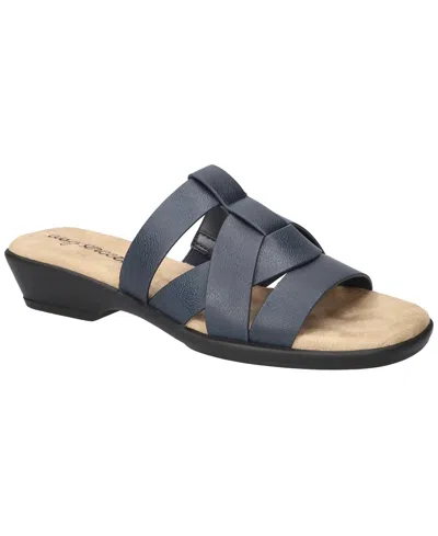 Easy Street Women's Lakeport Comfort Slide Sandals In Navy
