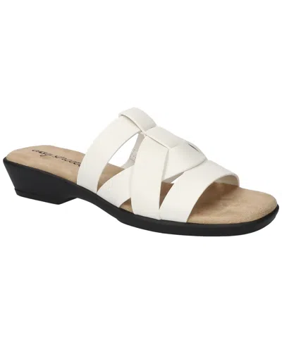 Easy Street Women's Lakeport Comfort Slide Sandals In White