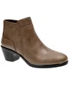Easy Street Womens Langley Block Heel Booties In Brown