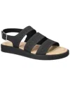Easy Street Womens Link Strap Sandals In Black