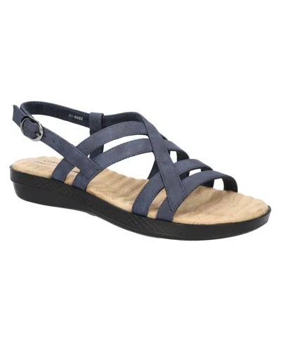 Easy Street Women's Lobo Comfort Sandals In Navy