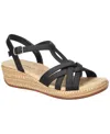Easy Street Women's Lua Wedge Heel Sandals In Black